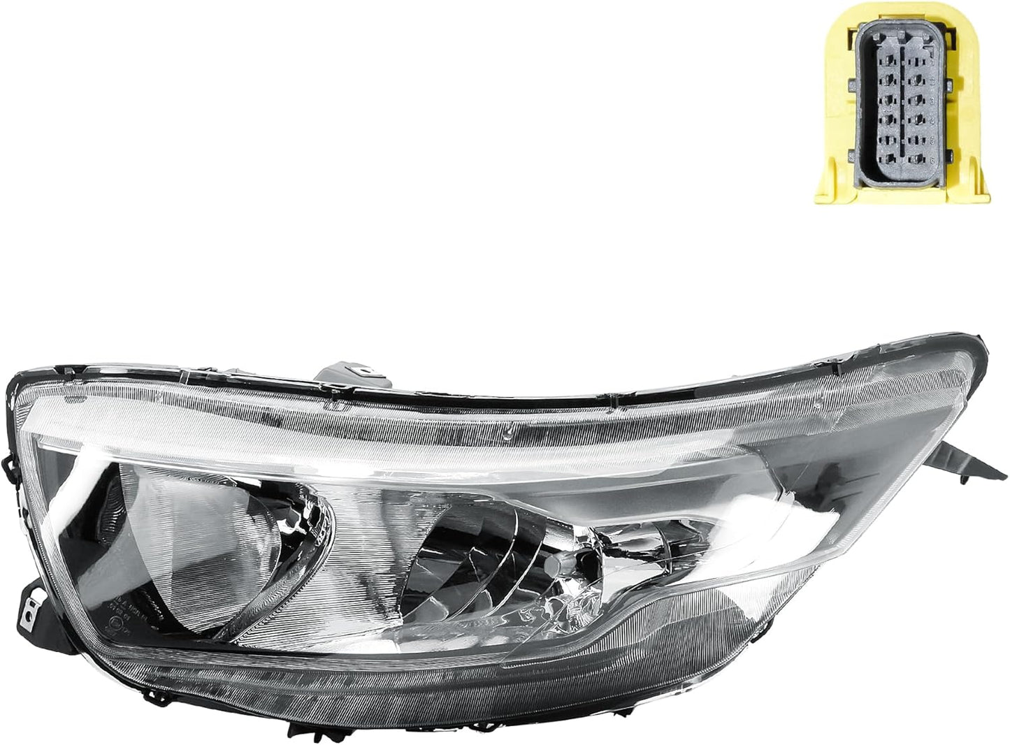 Aligoparts Passenger Left Side Headlight Lamp N/S Electric Adjustment Square Plug for IVECO Daily 2020–2025