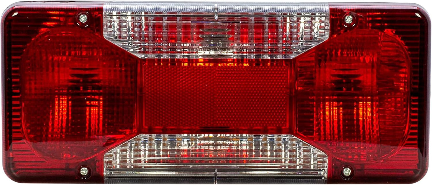 Aligoparts Passenger Left Side N/S Tail Light Rear Lamp with Bulbs for IVECO Daily Tipper Pick-Up Chassis Cab (2006–2022)