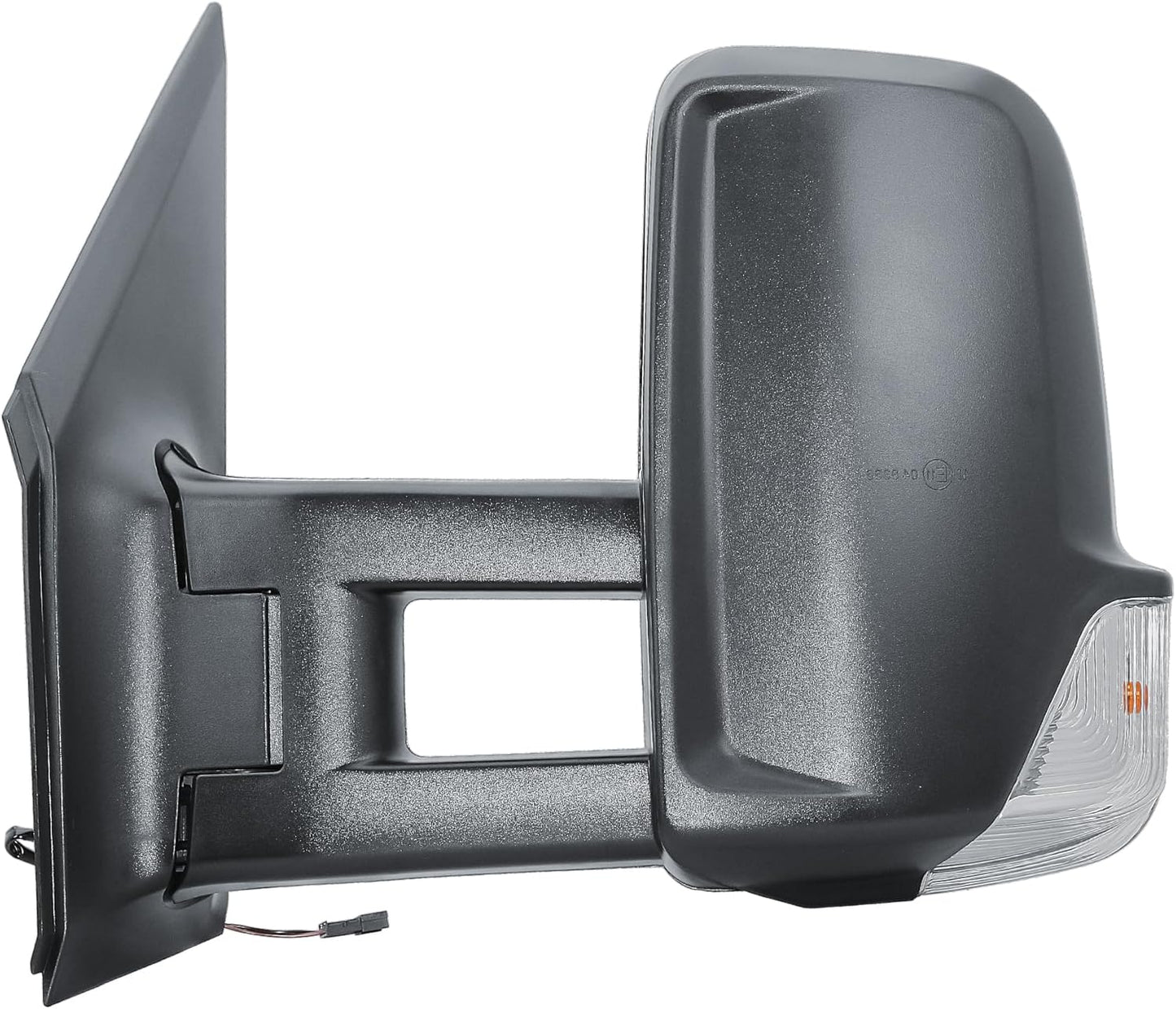 Aligoparts Passenger Left Side Door Wing Mirror N/S Manual Without Heated Long Arm Black Cover for Mercedes Sprinter VW Crafter 2006–2018