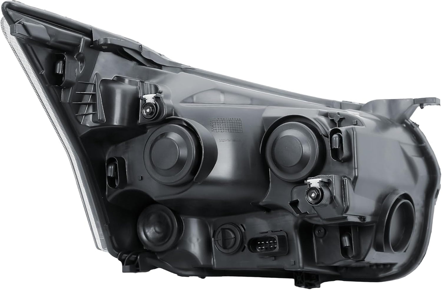 Aligoparts Passenger Left Side Headlight Lamp N/S Electric Adjustment Black Strip for Ford Transit MK8 2014–2026
