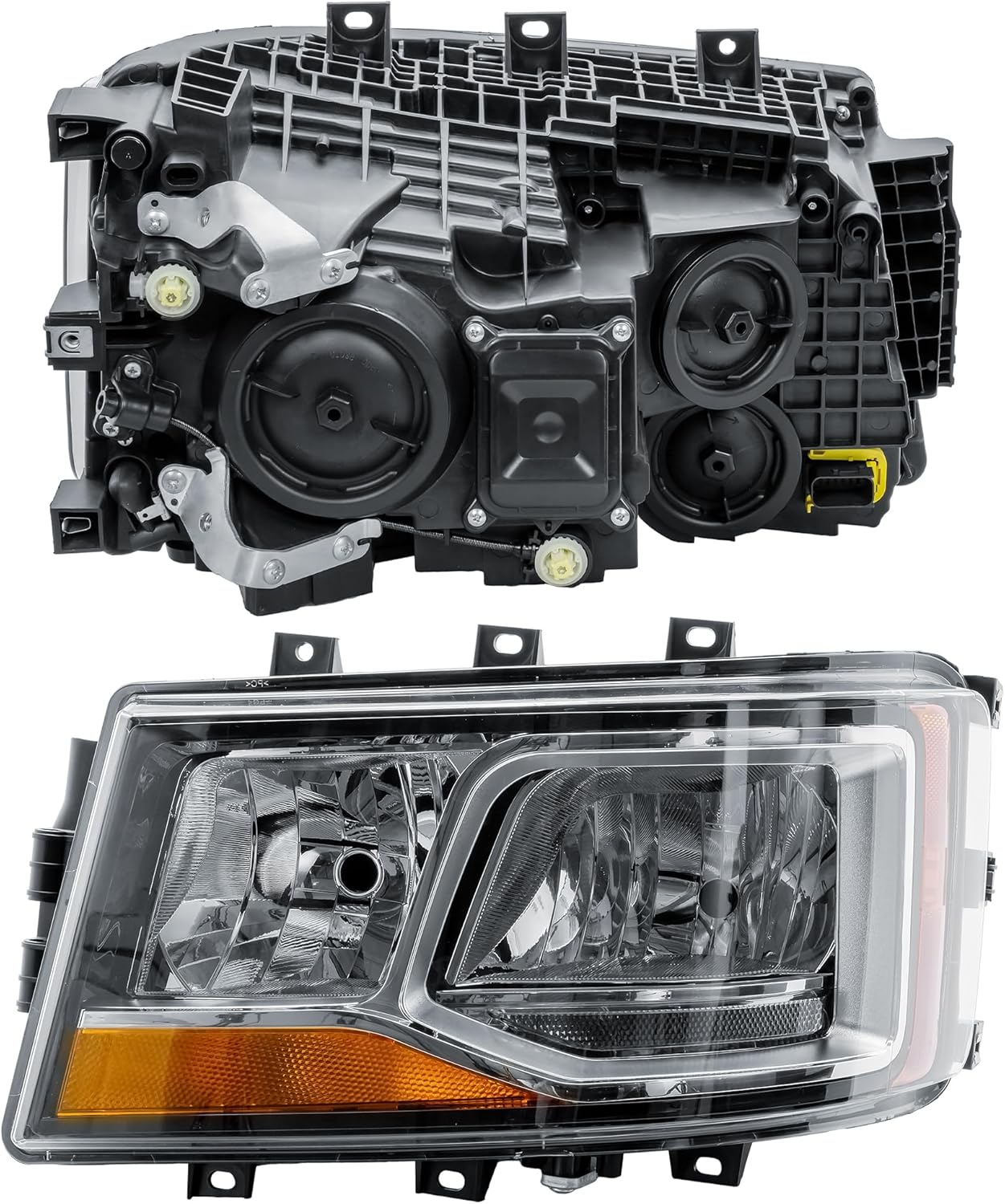 Aligoparts Passenger Left Side Headlight Lamp N/S Electric Adjustment LED DRL for Scania Truck P G R S Series