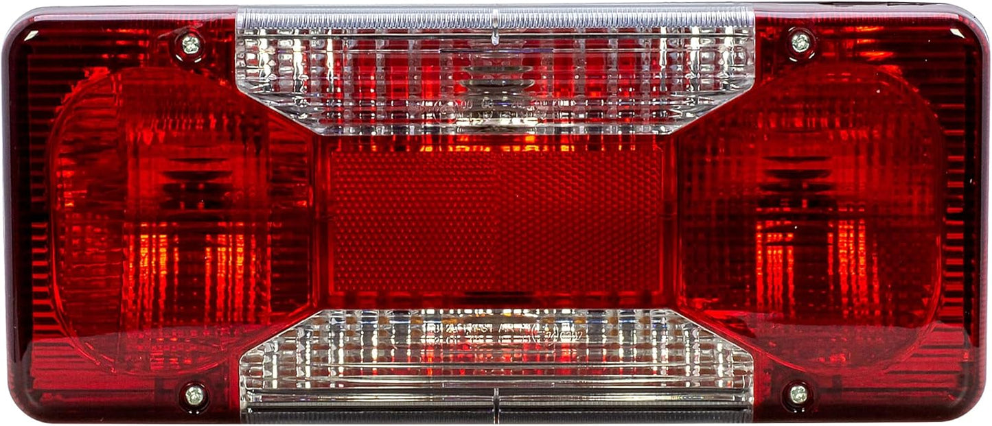 Aligoparts Driver Right Side O/S Tail Light Rear Lamp with Bulbs for IVECO Daily Tipper Pick-Up Chassis Cab (2006â2022)