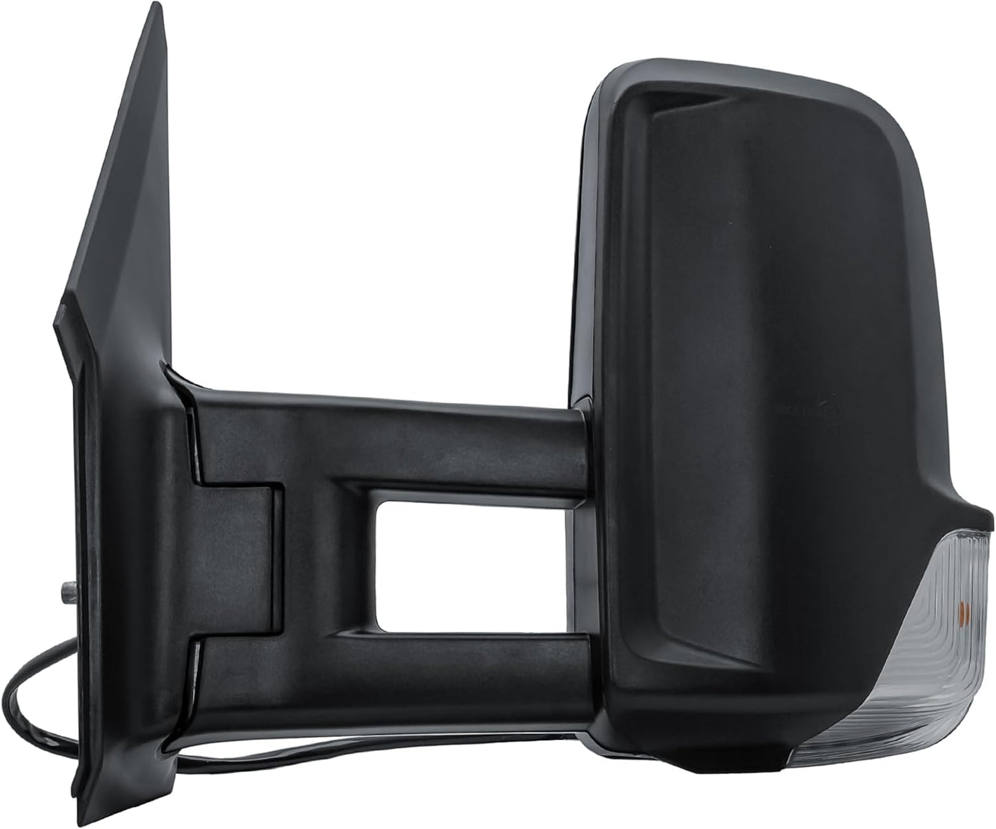 Aligoparts Passenger Left Side Door Wing Mirror N/S Electric Heated Long Arm Black Cover for Mercedes Sprinter VW Crafter 2006–2018