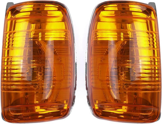 Aligoparts Left & Right Wing Mirror Indicator Lens Pair Amber Orange for Ford Transit Mk8 (2014-2019)