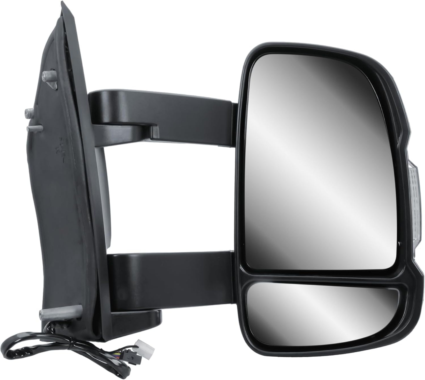 Aligoparts Driver Right Side Door Wing Mirror O/S Electric Heated with Temperature Sensor Manual Folding Medium Arm for Fiat Ducato Peugeot Boxer Citroën Relay 2006–2023 Vauxhall Movano 2019–2023