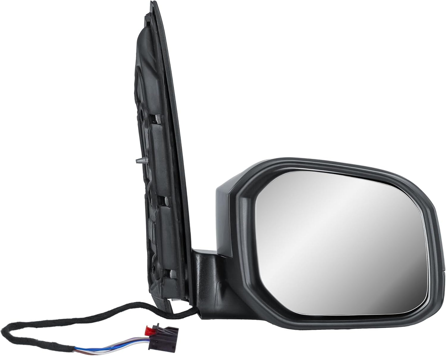 Aligoparts Driver Right Side Wing Mirror O/S Electric Heated Manual Folding Primer Cover for VW Caddy 2015–2021