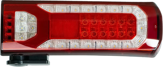 Aligoparts Driver Right Side O/S 24V Full LED Tail Light Rear Lamp with Reverse Buzzer for Mercedes Actros Arocs Antos Ageto MP4 MP5