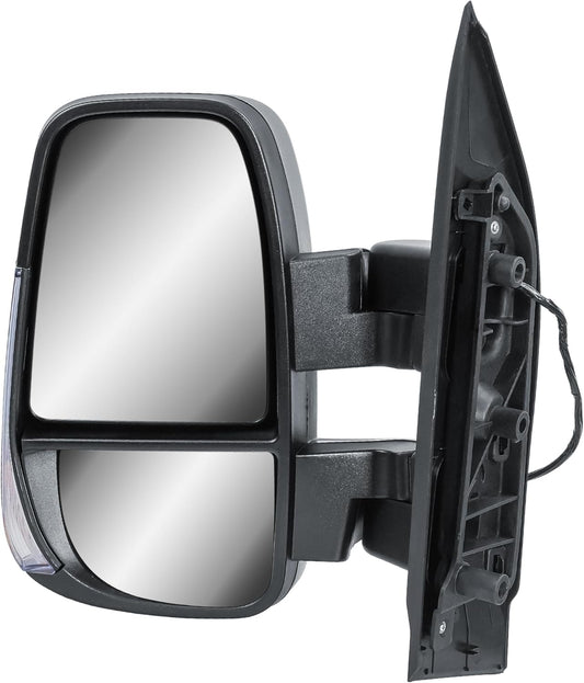 Aligoparts Passenger Left Side Door Wing Mirror N/S Electric Heated Short Arm with Temperature Sensor for IVECO Daily 2014–2024