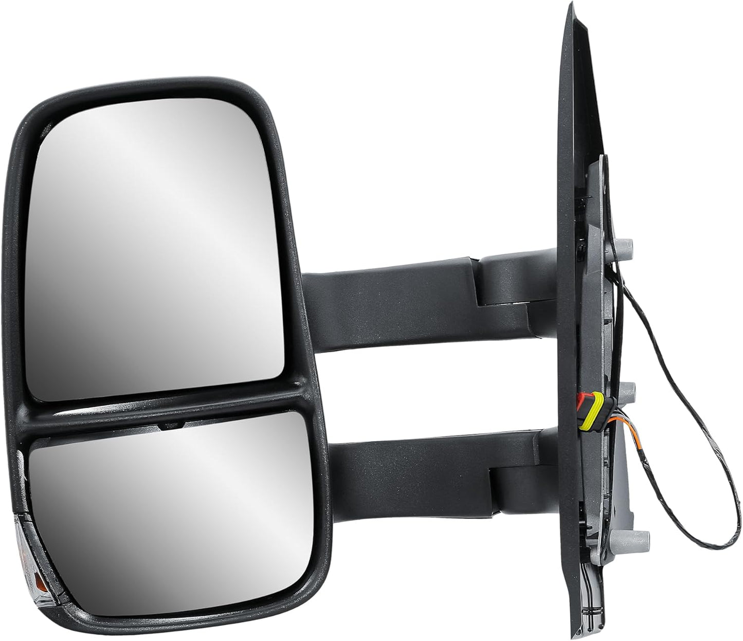 Aligoparts Passenger Left Side Door Wing Mirror N/S Manual Non-Heated Long Arm with Temperature Sensor for IVECO Daily 2014–2025