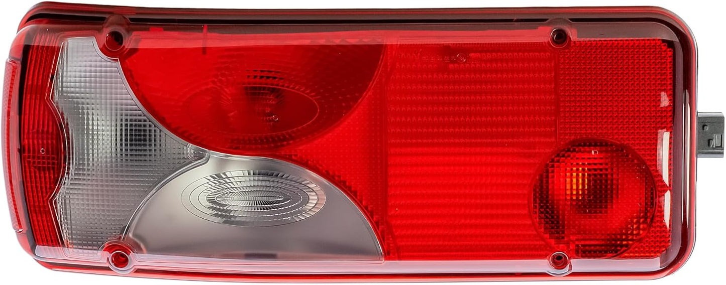 Aligoparts Passenger Left Side N/S 24V Halogen Tail Light Rear Lamp with Number Plate Light for IVECO Stralis & EuroCargo