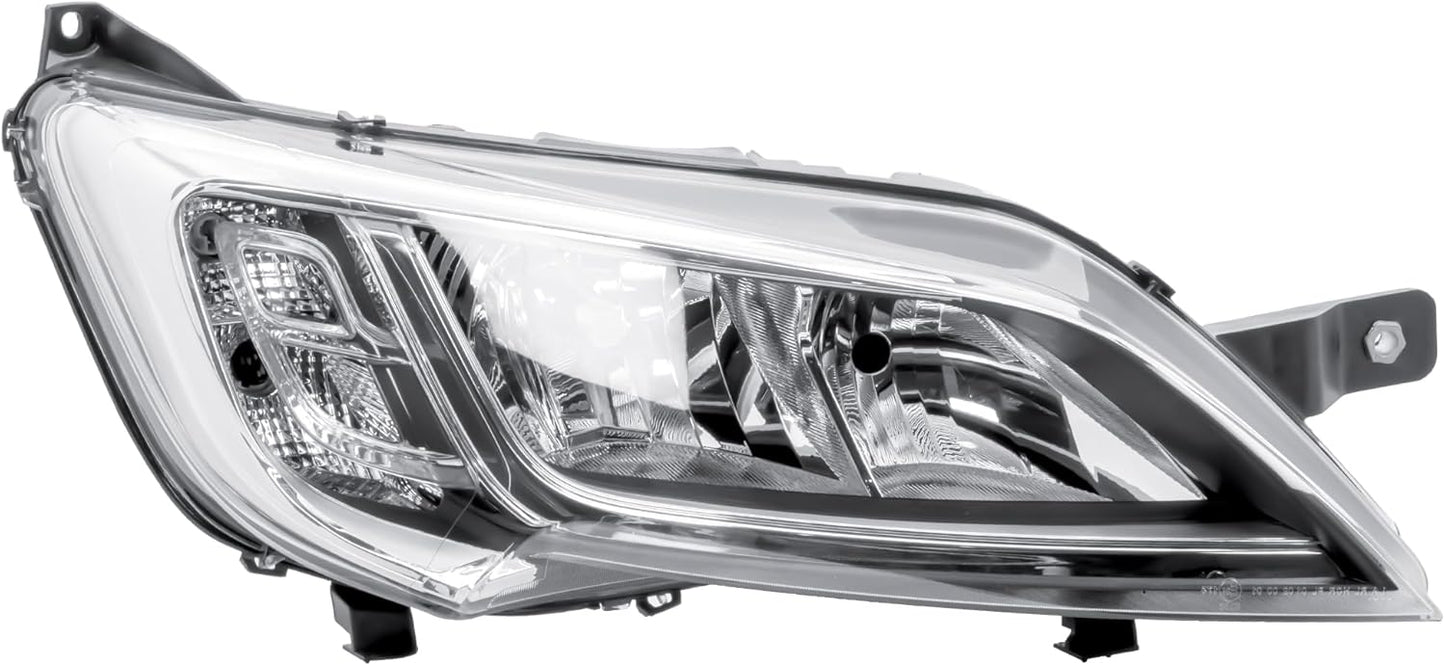 Aligoparts Driver Right Side Headlight Lamp O/S Chrome Strip Electric Adjustment for Ducato Relay Boxer Movano 2014–2024