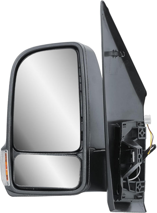 Aligoparts Passenger Left Side Door Wing Mirror N/S Manual Short Arm for Mercedes Sprinter W907 W910 2019–2024