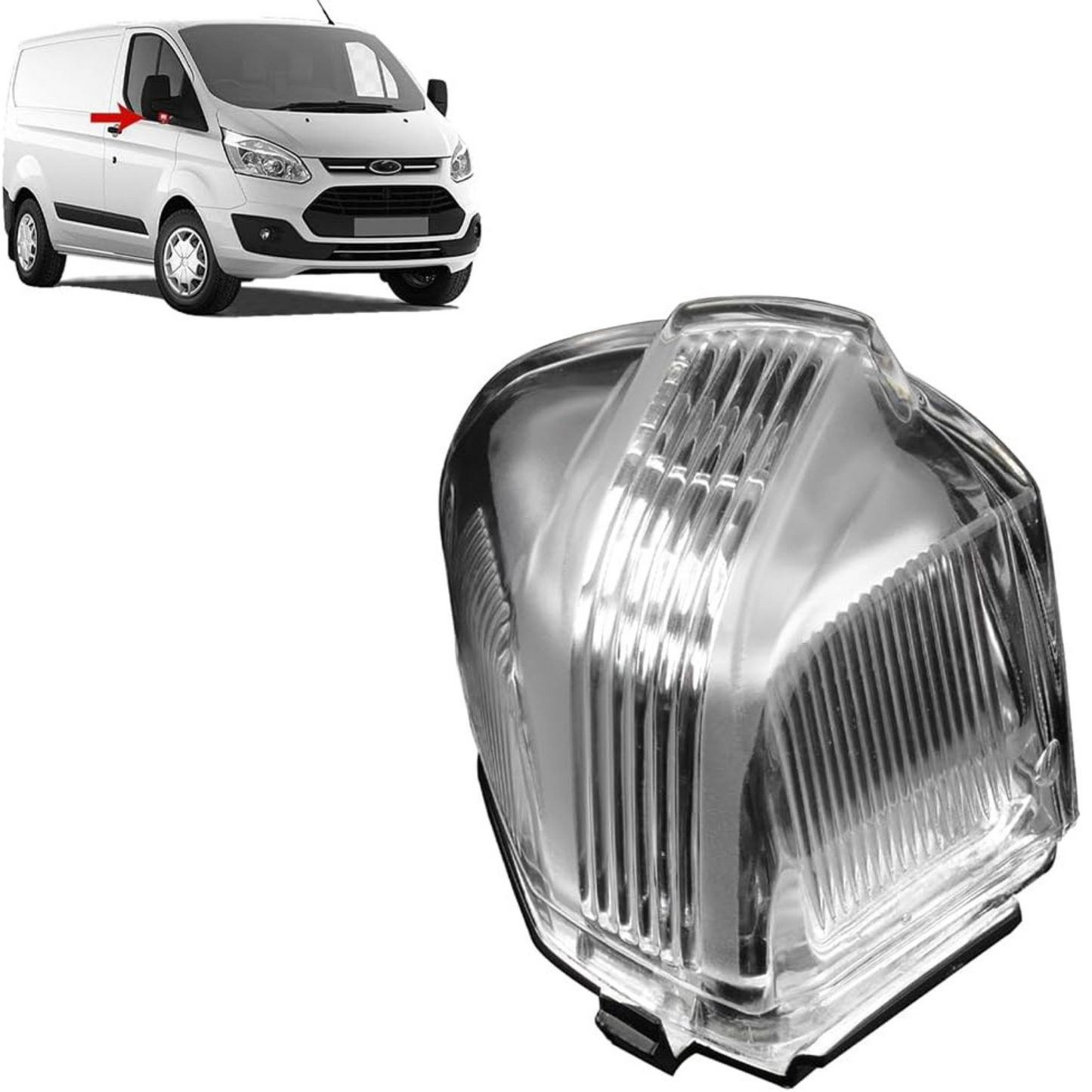 Aligoparts Right Mirror Indicator Lens for Ford Transit Custom 2012–2023