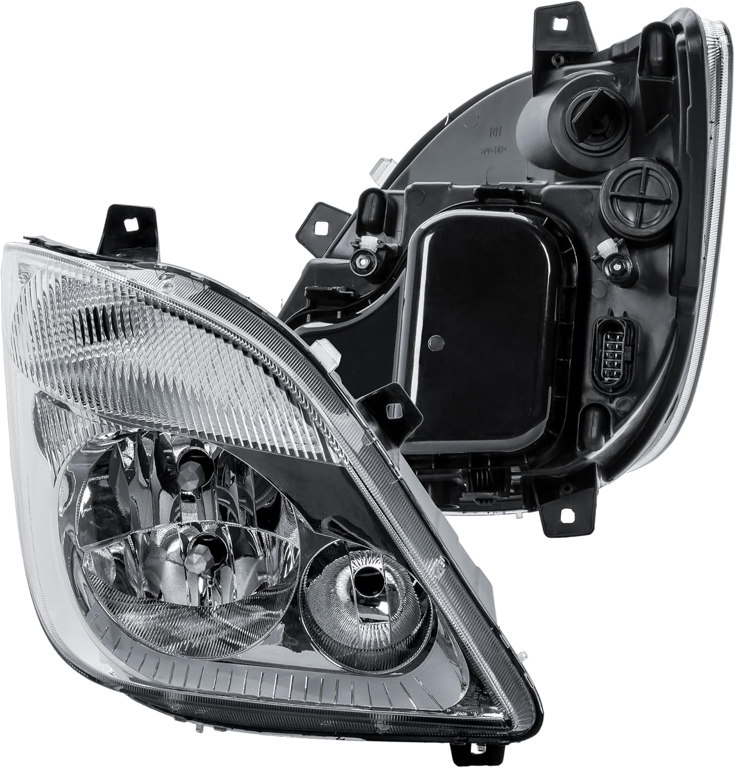 Aligoparts Driver Right Side Headlight Lamp O/S Electric Adjustment No Fog Light for Mercedes Sprinter 906 2006–2013