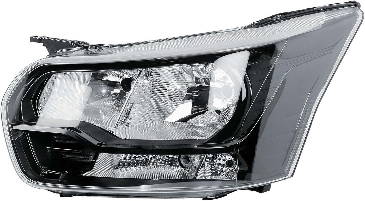 Aligoparts Passenger Left Side Headlight Lamp N/S Electric Adjustment Black Strip for Ford Transit MK8 2014–2026