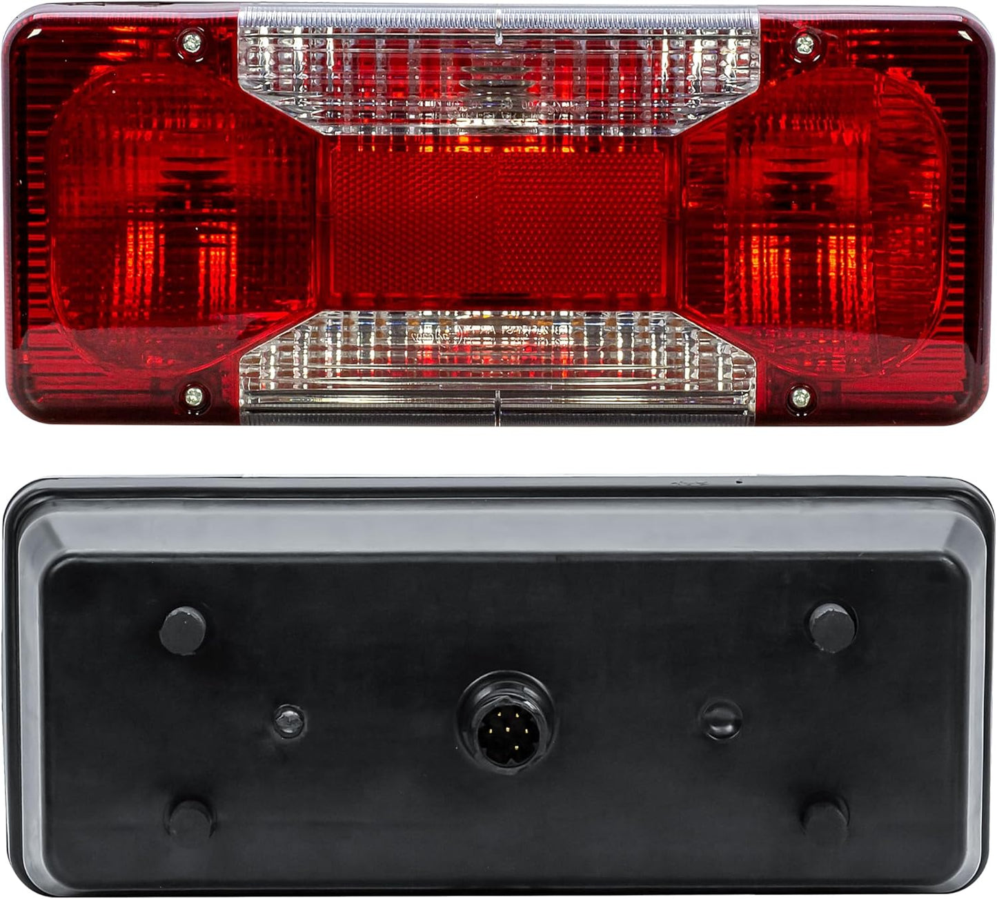 Aligoparts Passenger Left Side N/S Tail Light Rear Lamp with Bulbs for IVECO Daily Tipper Pick-Up Chassis Cab (2006–2022)
