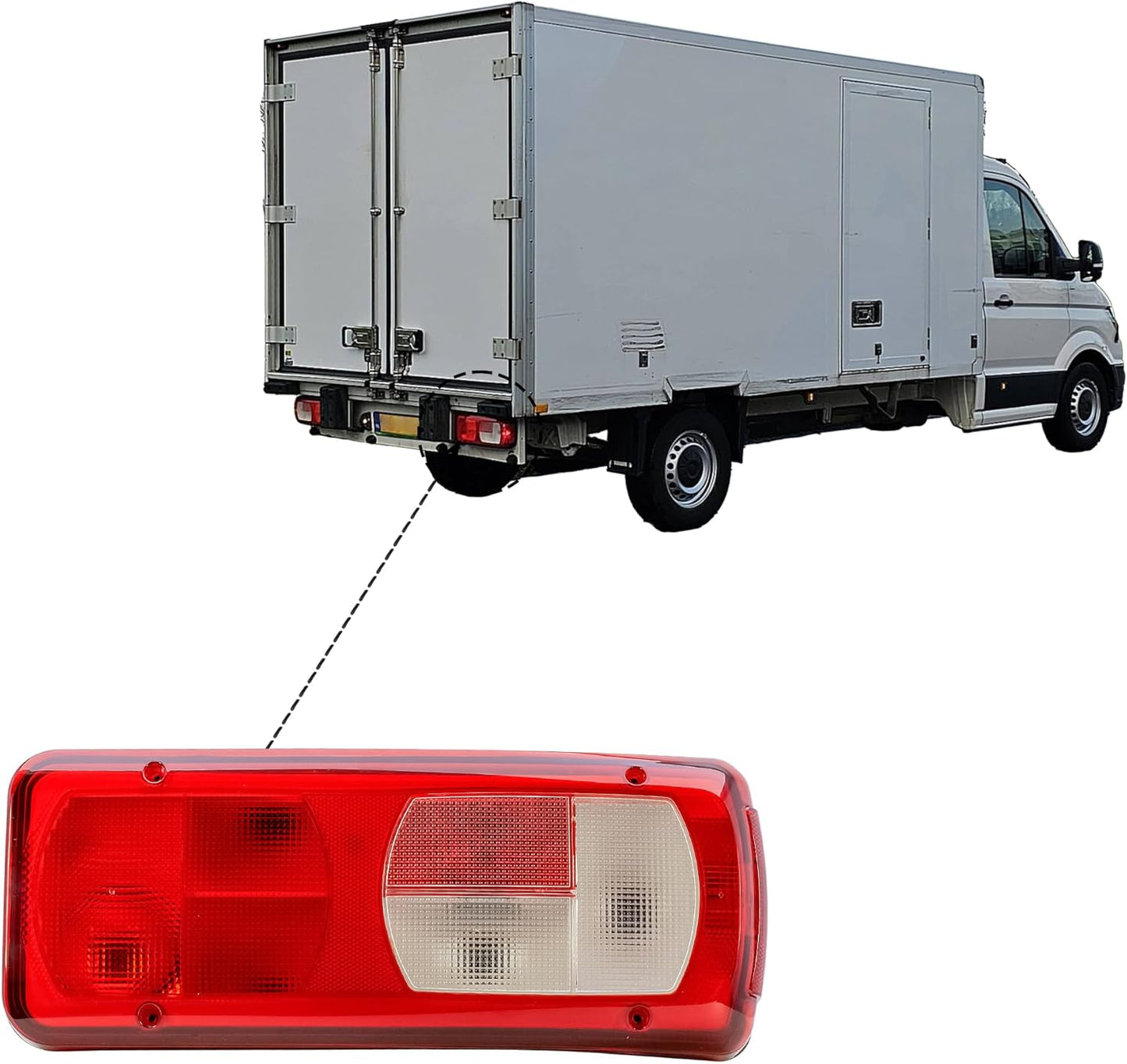 Aligoparts Driver Right Side O/S 12V/24V Halogen Tail Light Rear Lamp for VW Crafter & MAN TGE 2017–2025