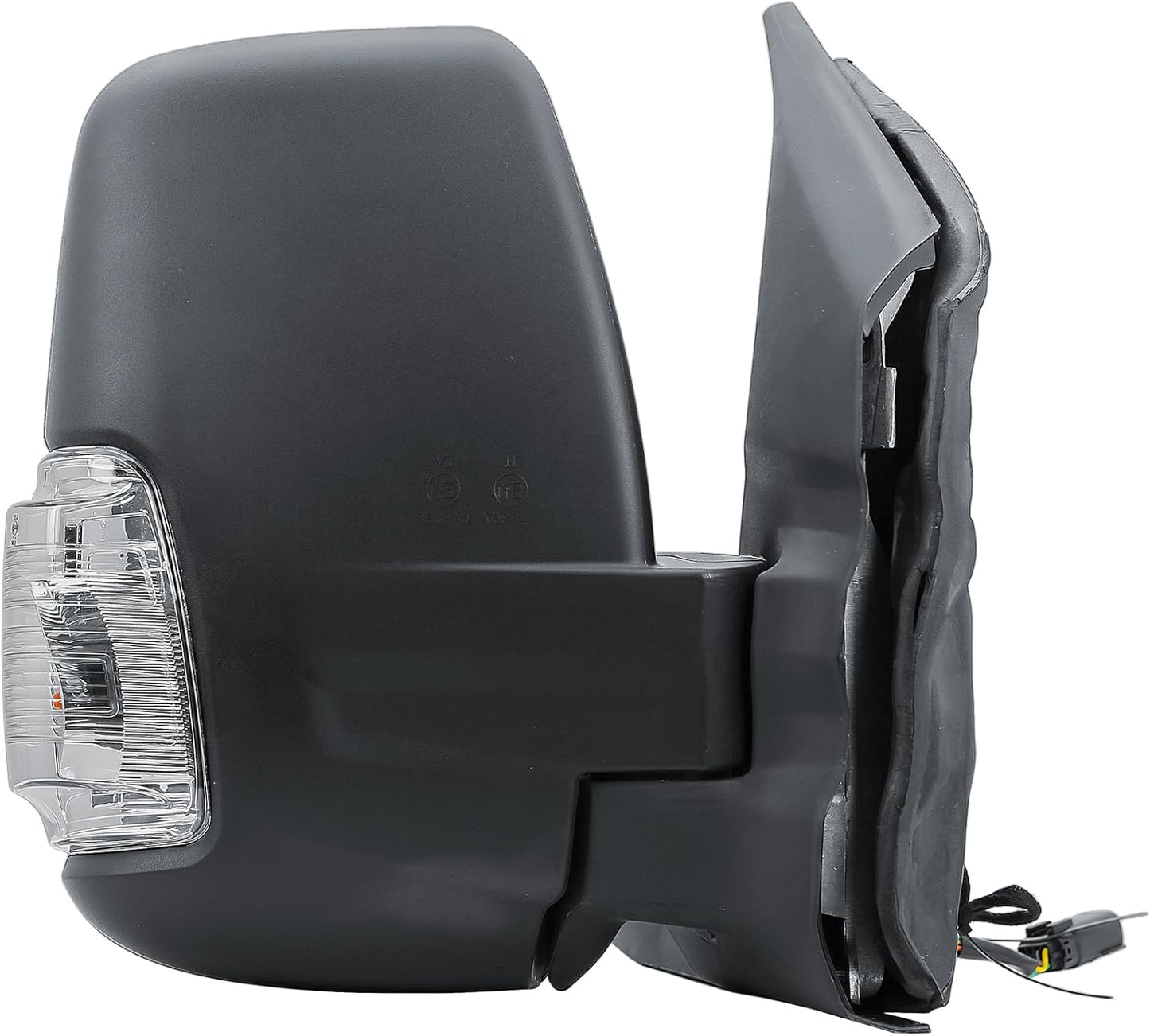 Aligoparts Driver Right Side Door Wing Mirror O/S Manual Non-Heated Short Arm for Ford Transit MK8 2014–2026