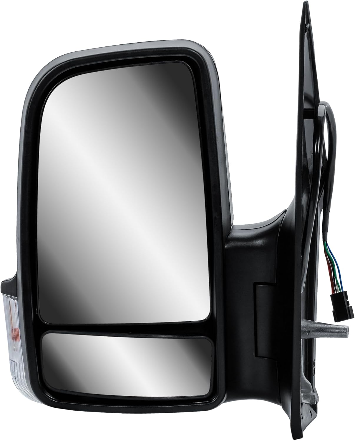 Aligoparts Passenger Left Side Door Wing Mirror N/S Electric Heated Short Arm Black Cover for Mercedes Sprinter VW Crafter 2006–2018