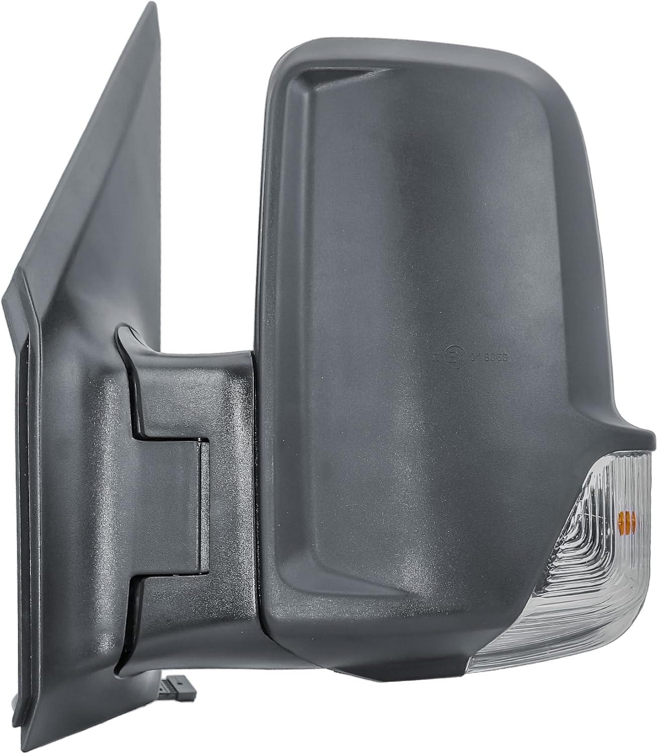 Aligoparts Passenger Left Side Door Wing Mirror N/S Manual Without Heated Short Arm Black Cover for Mercedes Sprinter VW Crafter 2006–2018