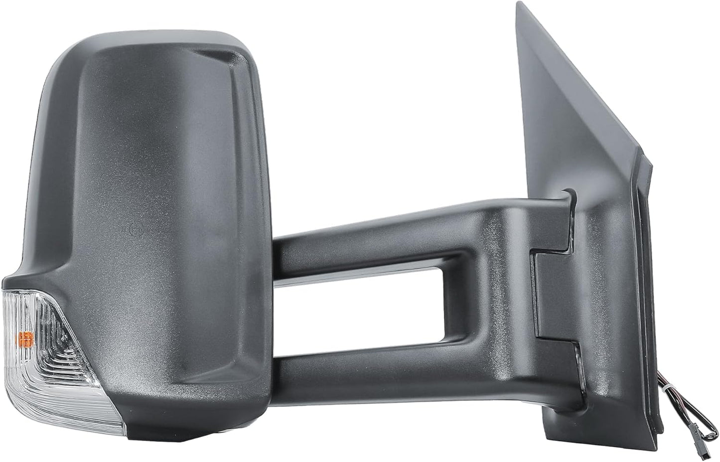 Aligoparts Driver Right Side Door Wing Mirror O/S Manual Without Heated Long Arm Black Cover for Mercedes Sprinter VW Crafter 2006–2018