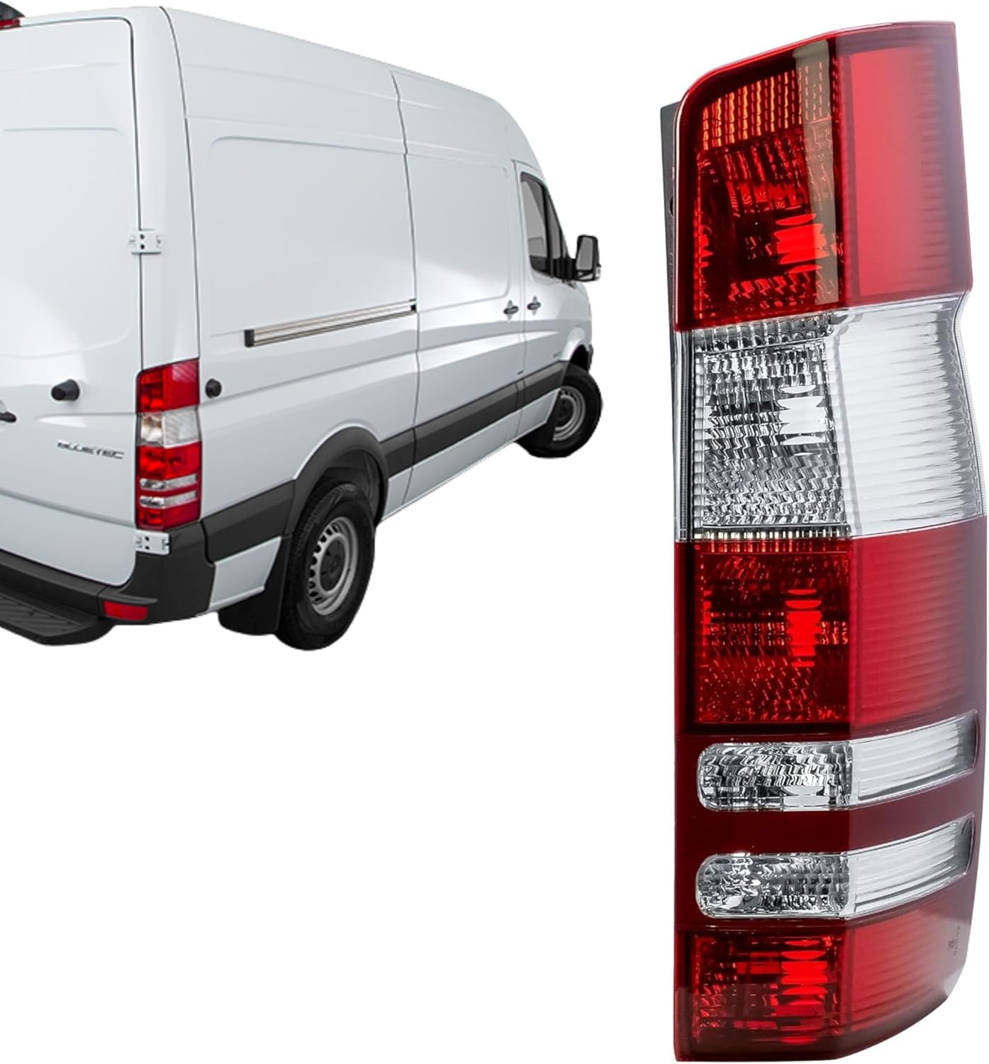 Aligoparts Rear RIGHT Tail Light Lamp Lens for Mercedes Sprinter W906 (2006–2017) – Driver Side O/S