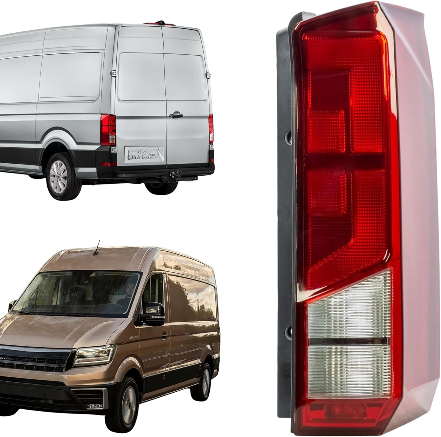 Aligoparts Driver Right Side O/S Tail Light Rear Lamp for VW Crafter MAN TGE 2017–2024