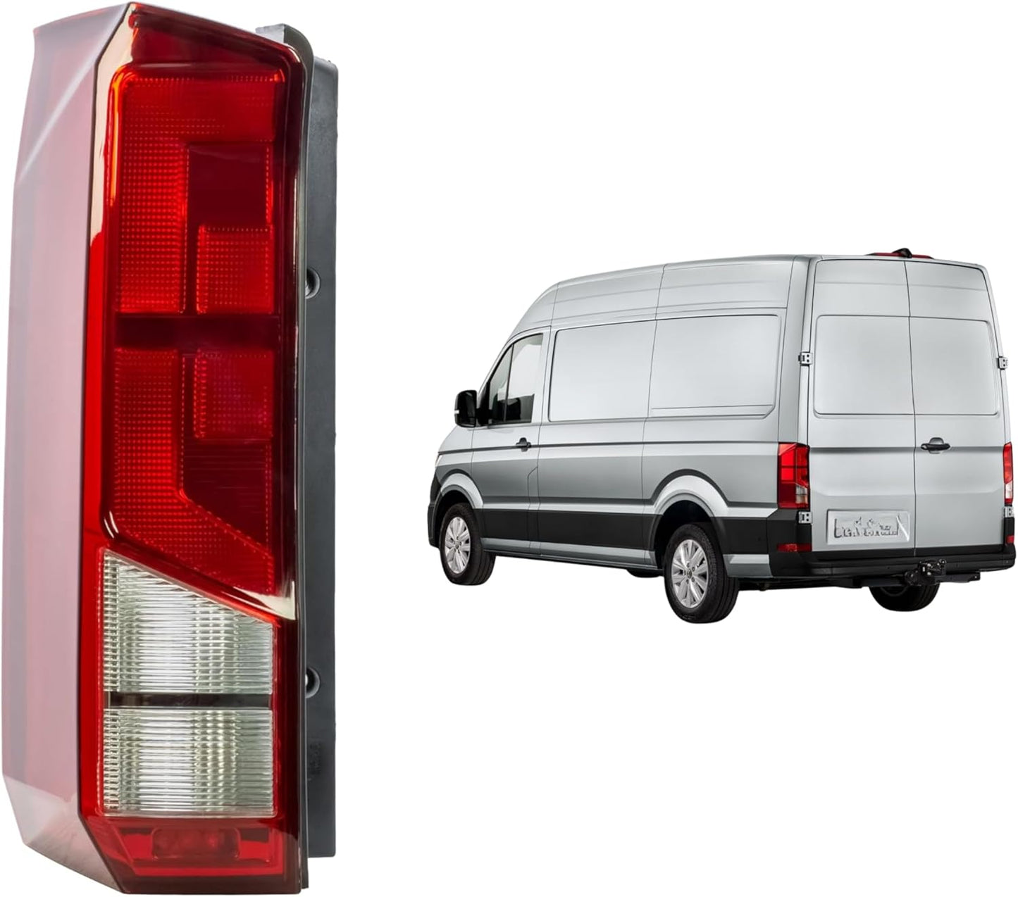Aligoparts Passenger Side (Left) Tail Light Rear Lamp for VW Crafter & MAN TGE (2017–2024)
