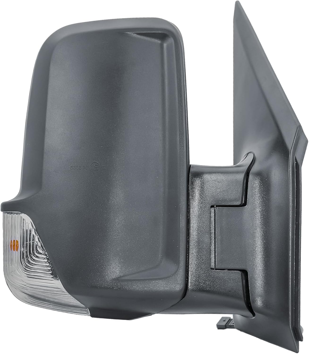Aligoparts Driver Right Side Door Wing Mirror O/S Manual Without Heated Short Arm Black Cover for Mercedes Sprinter VW Crafter 2006–2018