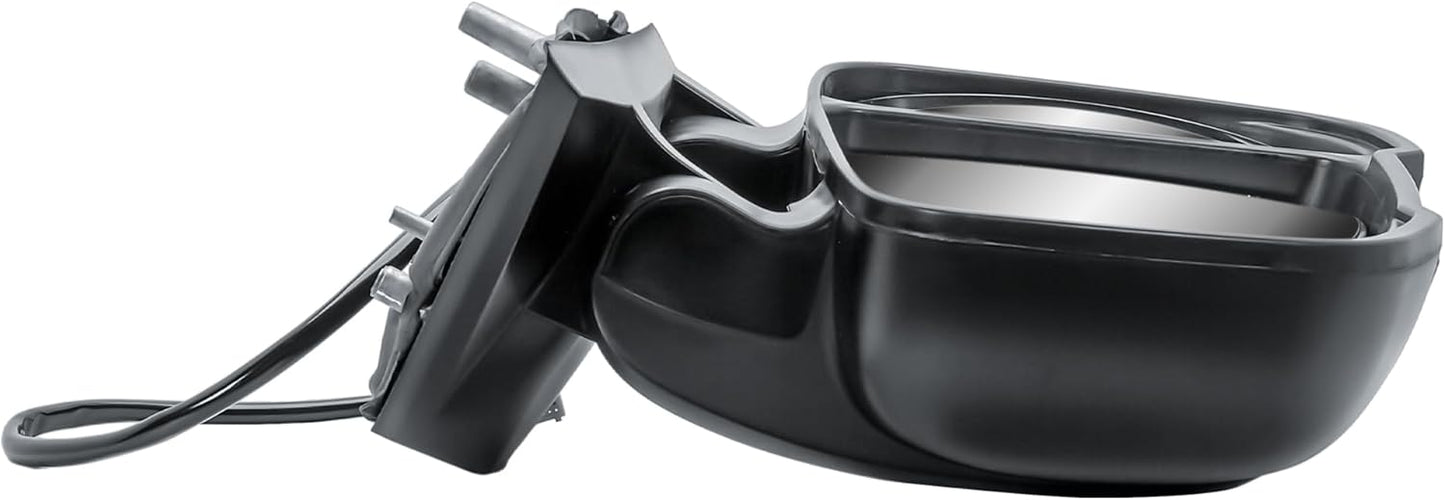 Aligoparts Passenger Left Side N/S Electric Heated Wing Mirror Short Arm for Fiat Ducato / Peugeot Boxer / Citroën Relay 2006–2023 / Vauxhall Movano 2019–2023