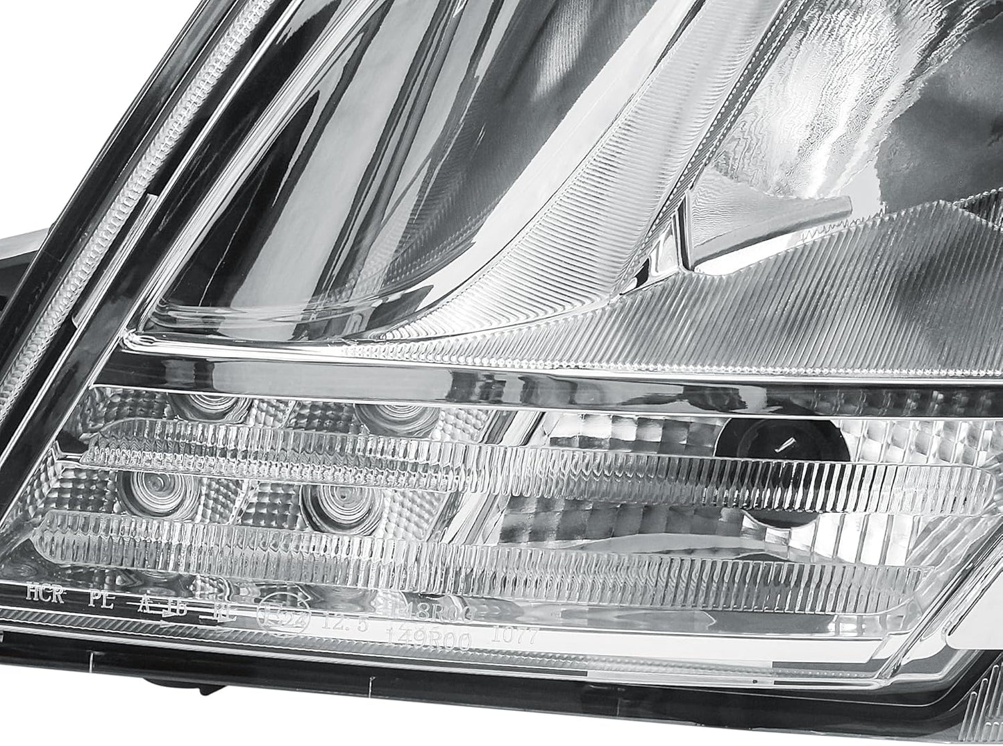 Aligoparts Passenger Left Side N/S Headlight Head Lamp Manual Adjustment LED DRL 24V for DAF XF CF