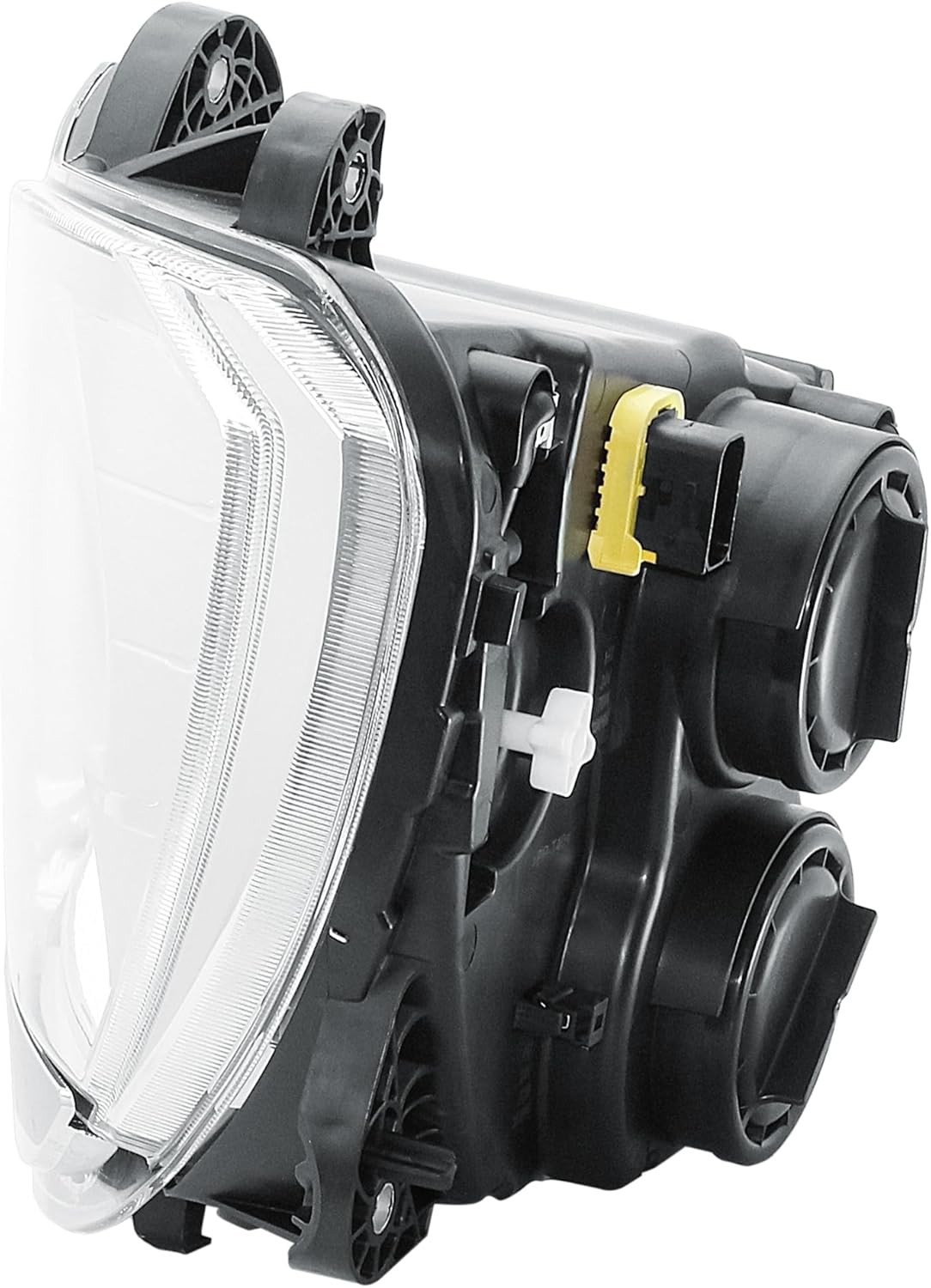 Aligoparts Passenger Left Side N/S Headlight Head Lamp Manual Adjustment LED DRL 24V for DAF XF CF