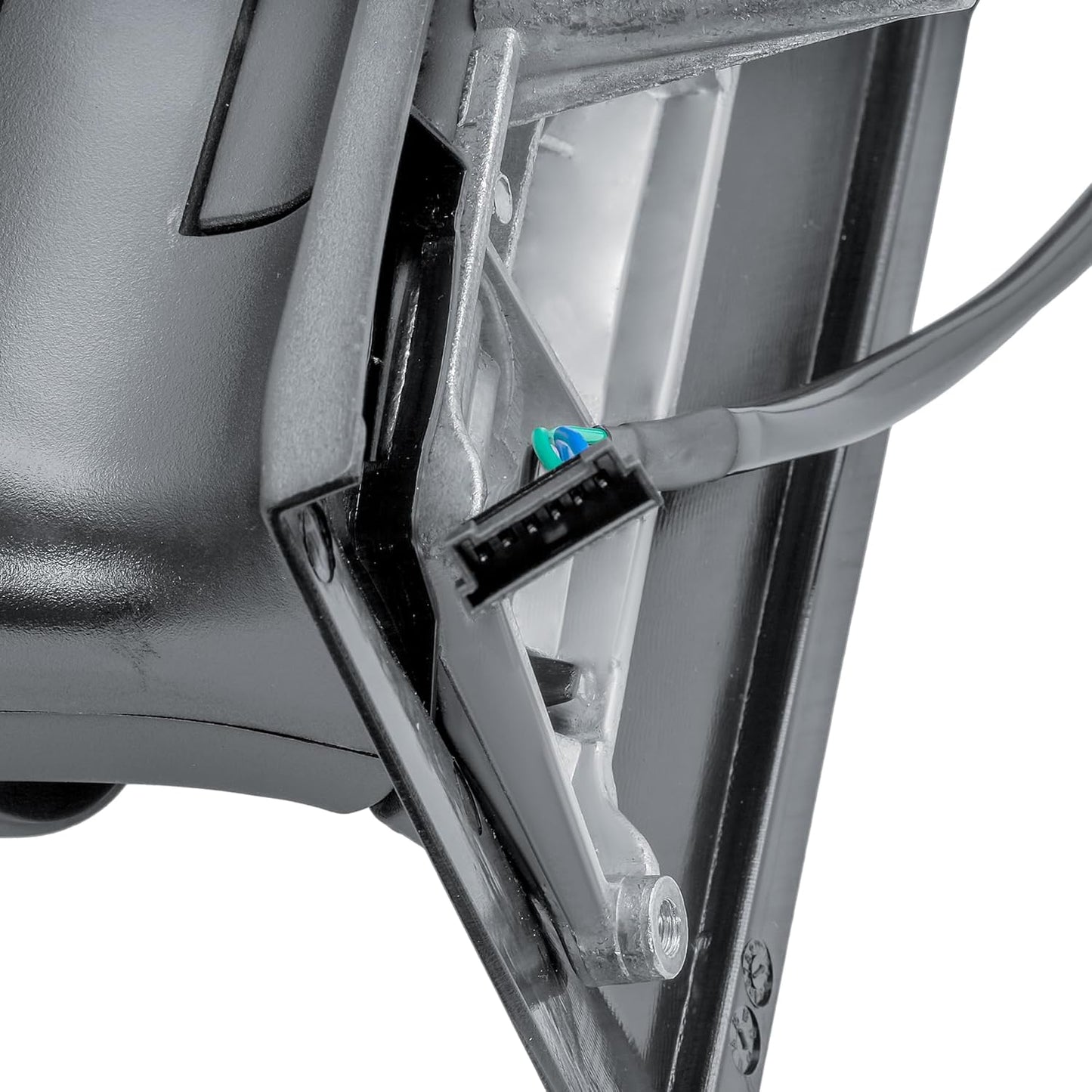 Aligoparts Passenger Left Side Door Wing Mirror N/S Electric Heated Short Arm Black Cover for Mercedes Sprinter VW Crafter 2006–2018