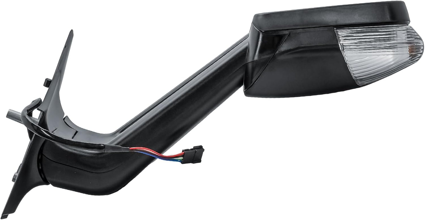 Aligoparts Driver Right Side Door Wing Mirror O/S Electric Heated Long Arm Black Cover for Mercedes Sprinter VW Crafter 2006–2018