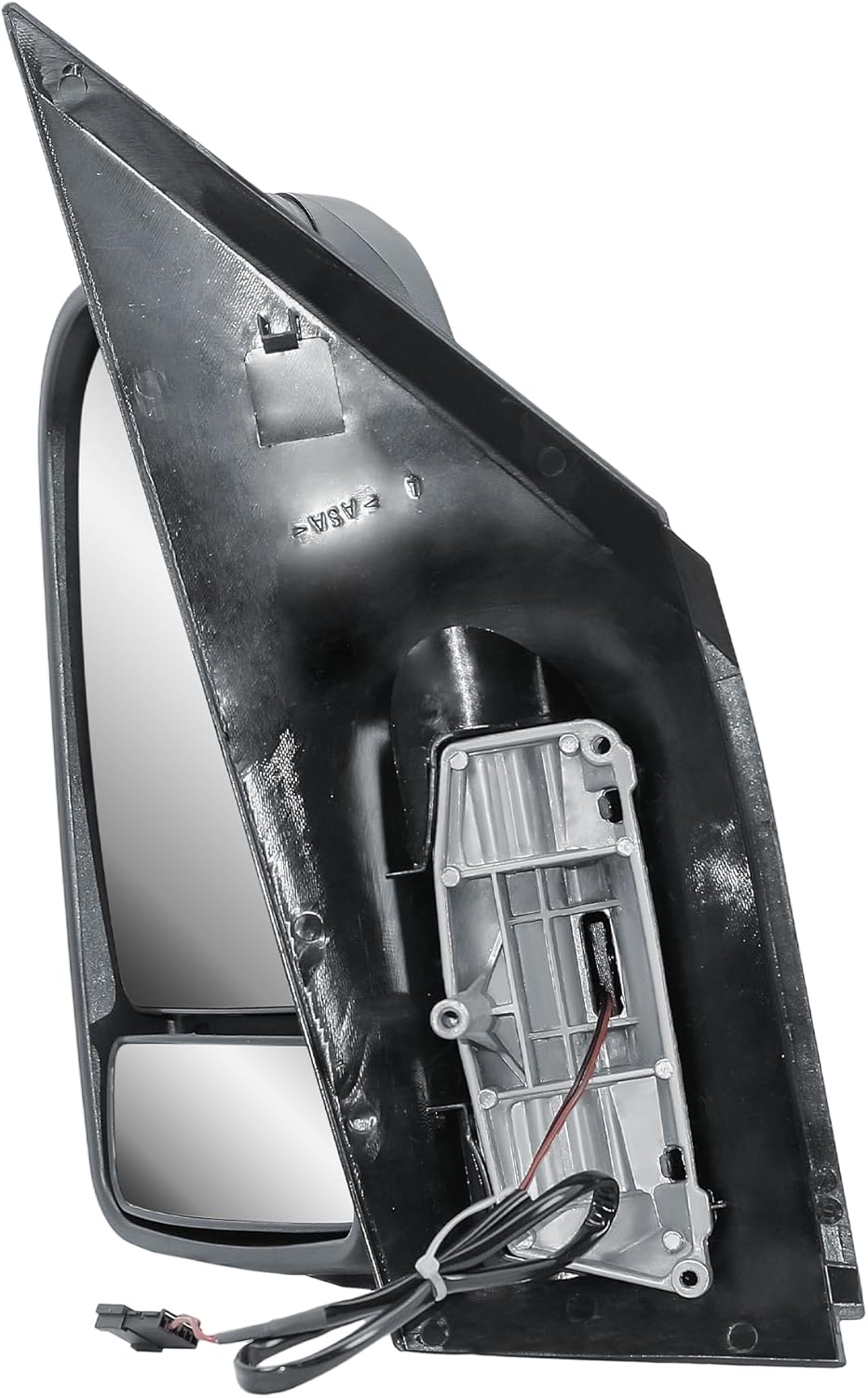Aligoparts Passenger Left Side Door Wing Mirror N/S Manual Without Heated Short Arm Black Cover for Mercedes Sprinter VW Crafter 2006–2018