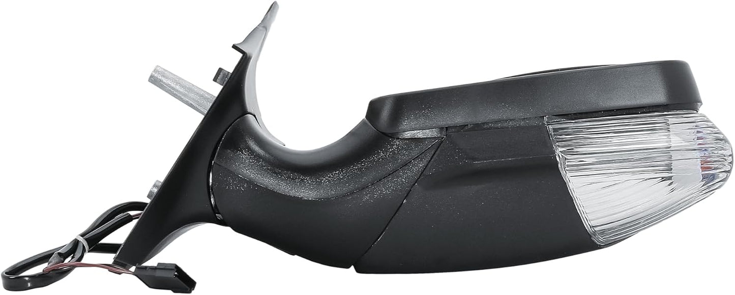 Aligoparts Driver Right Side Door Wing Mirror O/S Manual Without Heated Short Arm Black Cover for Mercedes Sprinter VW Crafter 2006–2018