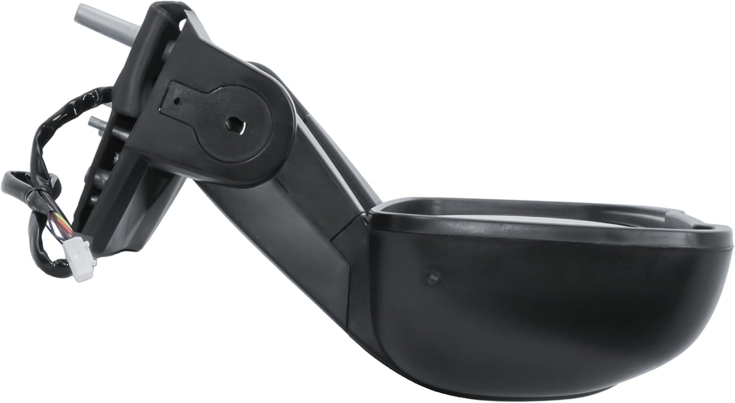 Aligoparts Driver Right Side Door Wing Mirror O/S Electric Heated with Temperature Sensor Manual Folding Long Arm for Fiat Ducato Peugeot Boxer Citroën Relay 2006–2023 Vauxhall Movano 2019–2023
