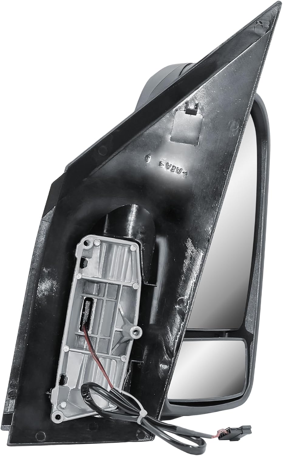 Aligoparts Driver Right Side Door Wing Mirror O/S Manual Without Heated Short Arm Black Cover for Mercedes Sprinter VW Crafter 2006–2018