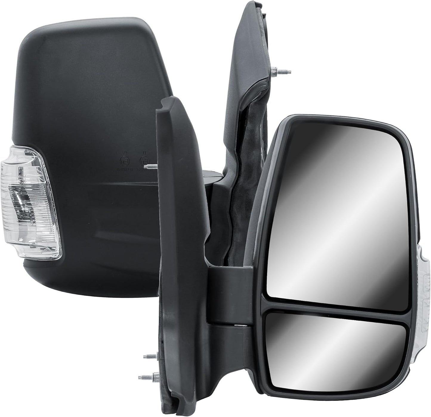 Aligoparts Driver Right Side Door Wing Mirror O/S Electric Heated Short Arm for Ford Transit MK8 2014–2026