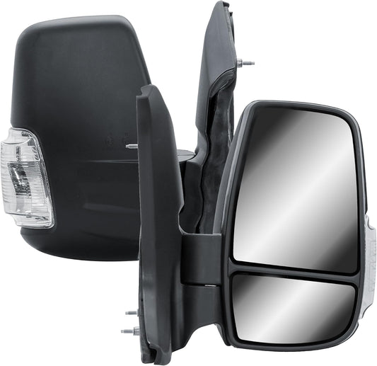 Aligoparts Driver Right Side Door Wing Mirror O/S Electric Heated Short Arm for Ford Transit MK8 2014–2026