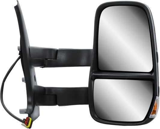 Aligoparts Driver Right Side Door Wing Mirror O/S Electric Heated Long Arm for IVECO Daily 2006–2013