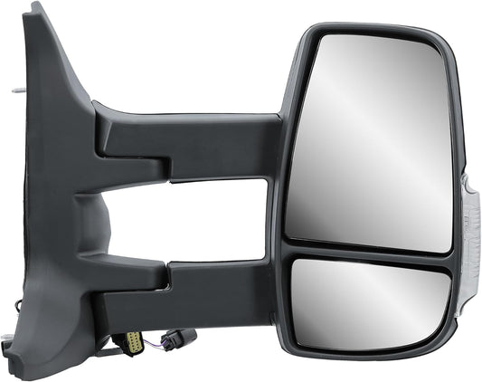 Aligoparts Driver Right Side Door Wing Mirror O/S Manual Long Arm for Ford Transit MK8 2014–2026