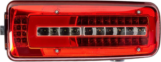 Aligoparts Driver Right Side O/S 24V Full LED Tail Light Rear Lamp with Reverse Buzzer for DAF XF CF LF XG XD