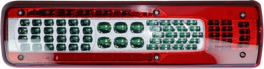 Aligoparts Driver Right Side O/S 24V Full LED Tail Light Rear Lamp with Reverse Buzzer for Volvo Euro 6 FH FM FL FMX & Renault T K C (2013+)