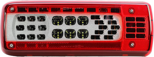 Aligoparts Driver Right Side O/S 24V Full LED Tail Light Rear Lamp with Plug & Reverse Buzzer for Volvo FH FM FL FMX & Renault T K C Range