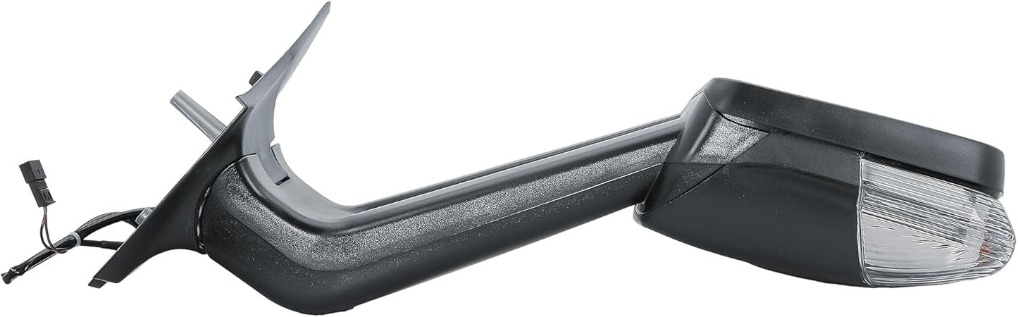 Aligoparts Driver Right Side Door Wing Mirror O/S Manual Without Heated Long Arm Black Cover for Mercedes Sprinter VW Crafter 2006–2018
