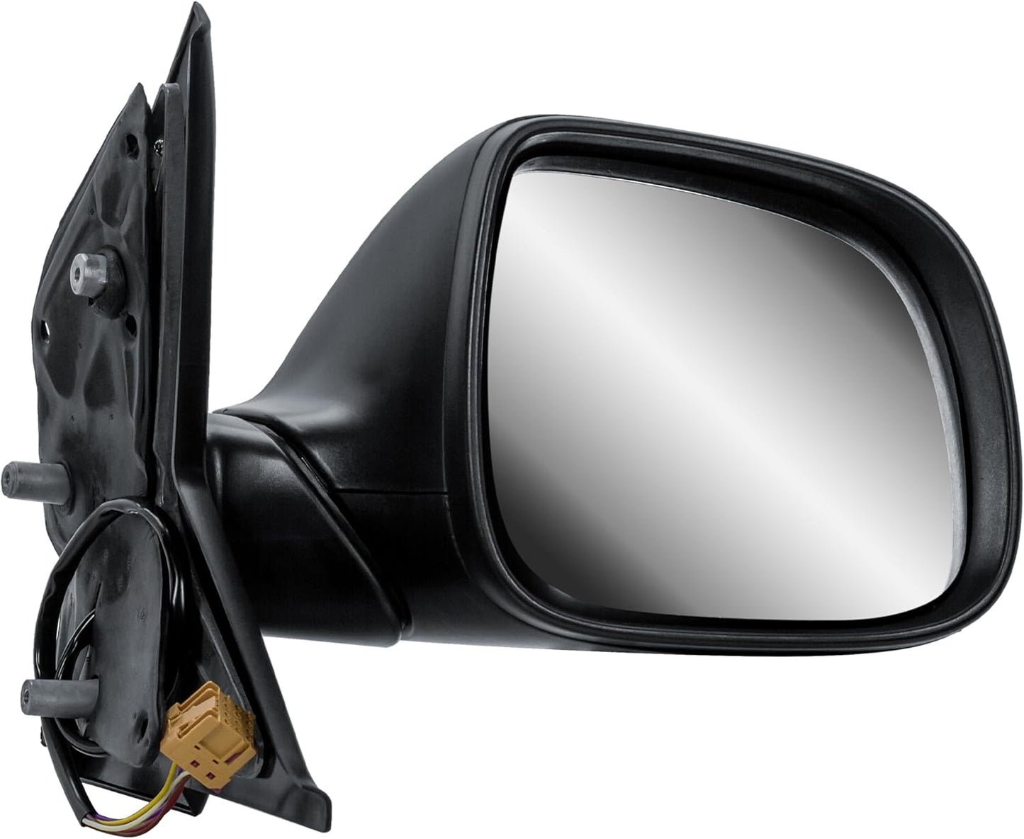 Aligoparts Driver Right Side Wing Mirror O/S Electric Heated Manual Folding Textured Cover for VW Transporter T5 2010–2015