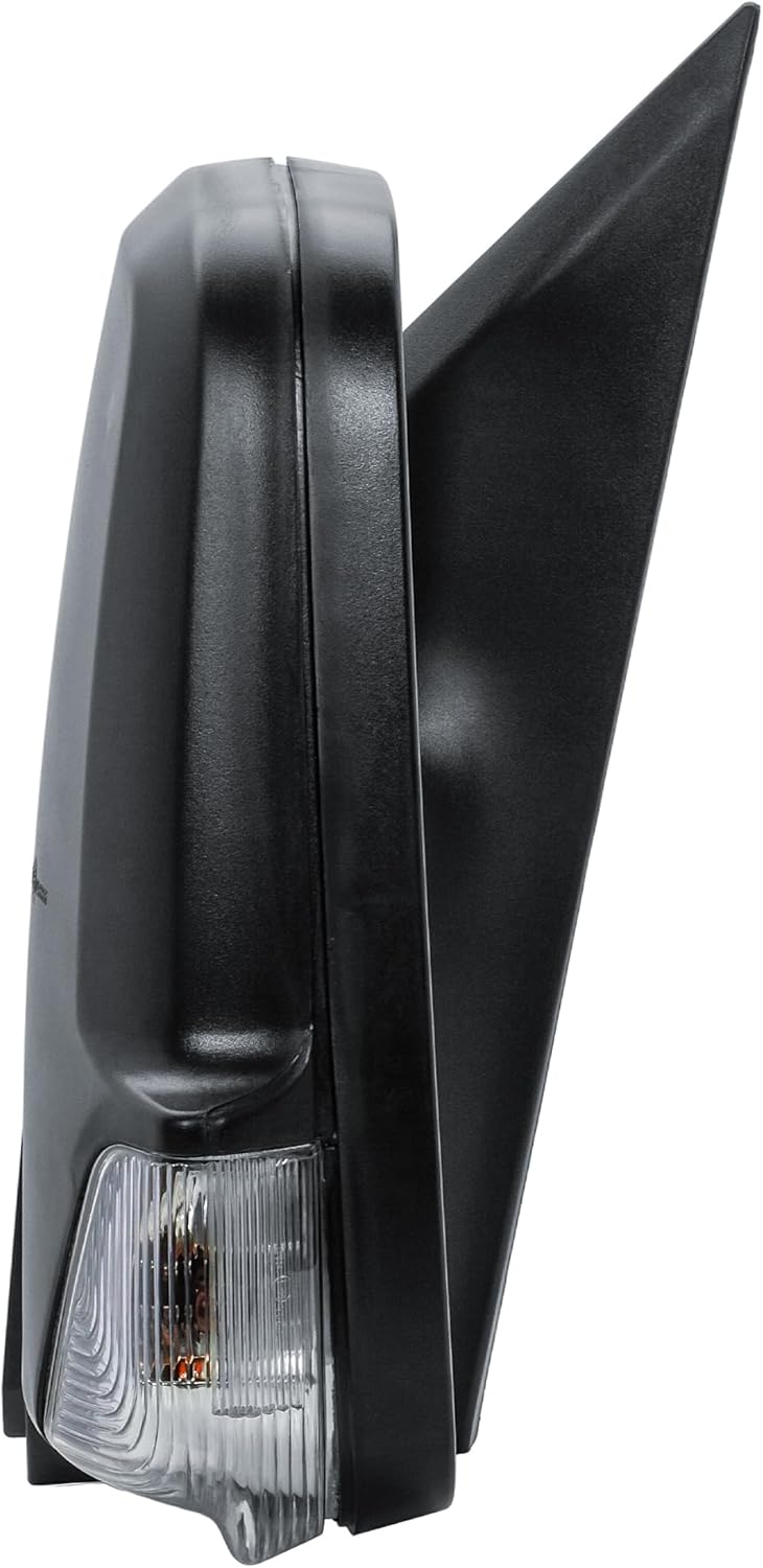 Aligoparts Passenger Left Side Door Wing Mirror N/S Electric Heated Short Arm Black Cover for Mercedes Sprinter VW Crafter 2006–2018