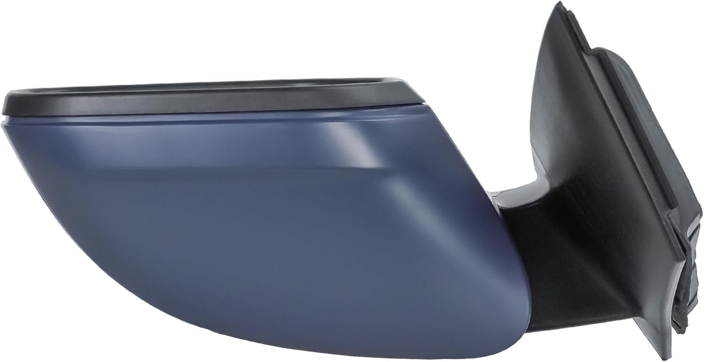 Aligoparts Driver Right Side Wing Mirror O/S Electric Heated Manual Folding Primer Cover for VW Caddy 2015–2021