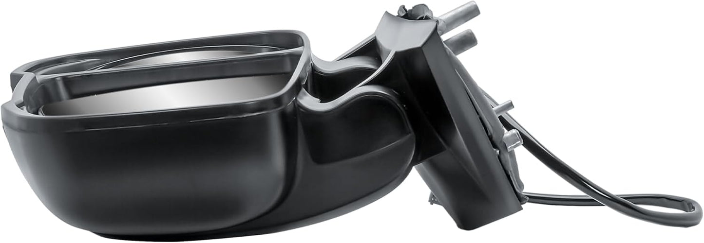 Aligoparts Driver Right Side O/S Electric Heated Wing Mirror Short Arm with Temperature Sensor for Fiat Ducato / Peugeot Boxer / Citroën Relay 2006–2023 / Vauxhall Movano 2019–2023